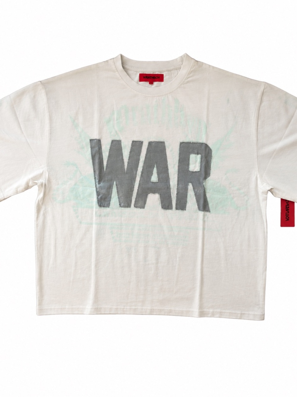 Chosen by Tuchuzy White Graphic Short Sleeve Tee with Black Motif